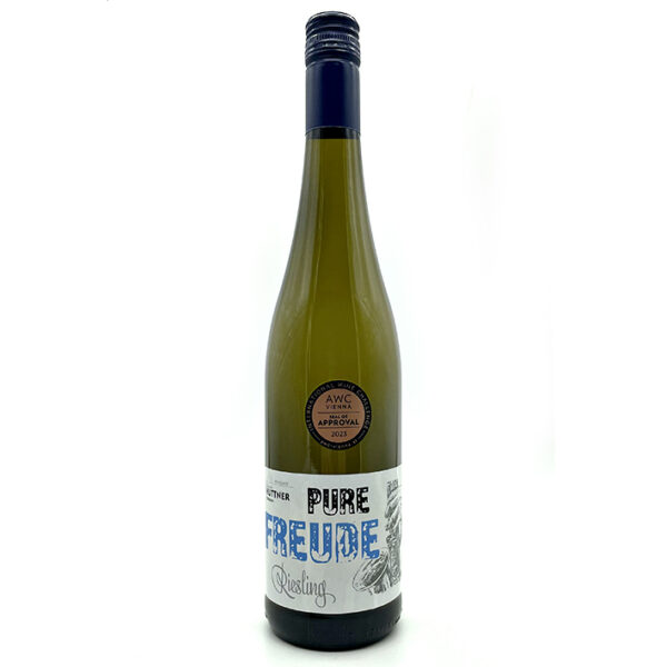 Weinflasche Pure Freude Riesling mit AWC-Medaille